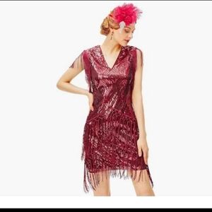 BNWT 1920s Fringed GATSBY flapper Dress
